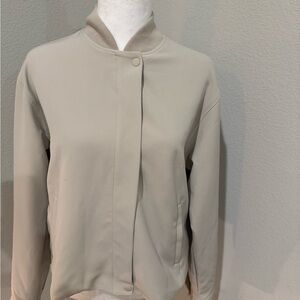 Athleta Women's Beige Bomber Jacket